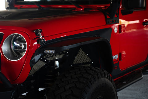 DV8 Offroad 20-23 Jeep Gladiator JT Slim Fender Flares - FDGL-07