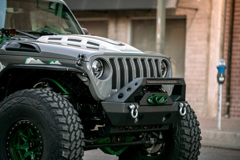 DV8 Offroad 18+ Jeep JL Heat Dispersion Hood - Primer Black - HDMBJL-01