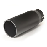Banks Power Tailpipe Tip Kit - SS Round Straight Cut - Black - 4in Tube - 5in X 12.5in - 52931