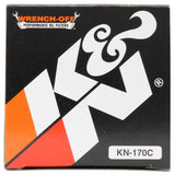 K&N Harley-Davidson 3in OD x 4.063in H Chrome Oil Filter - KN-170C
