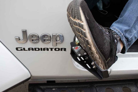 Fishbone Offroad 2007+ Jeep Wrangler/Gladiator Steel - Black Foot Peg Set - FB21268