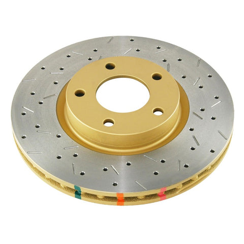 DBA 04-05 Mazda 3 2.3L (exc. MazdaSpeed) Front Drilled & Slotted 4000 Series Rotor - 42956XS