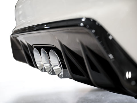 AWE Tuning 2023 Honda Civic Type R FL5 Track Edition Exhaust w/ Triple Chrome Silver Tips - 3020-52287