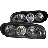 ANZO 1998-2002 Chevrolet Camaro Crystal Headlights w/ Halo Black - 121024