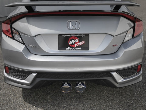 aFe Takeda 3in 304 SS Cat-Back Exhaust System w/ Blue Tips 2017 Honda Civic Si I4 1.5L (t) - 49-36618-L