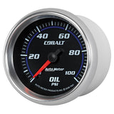 Autometer Cobalt 66mm 0-100 PSI Oil Pressure Gauge - 7921