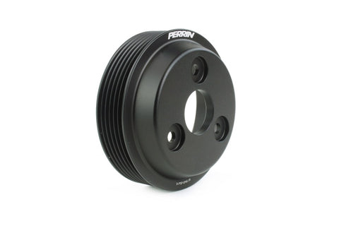 PERRIN 22-26 Subaru WRX / 21-25 Crosstrek / 20-25 LGT/OBXT/FXT Lightweight Water Pump Pulley - Black - PSP-ENG-112BK