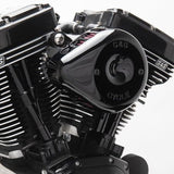 S&S Cycle 91-06 XL Sportster Models Stealth Air Cleaner Kit w/ Gloss Black Mini Teardrop Cover - 170-0450