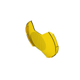 KC HiLiTES SlimLite 8in. LED Light Shield SAE Driving (Shield Only) - Selective Yellow - 5210
