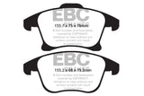 EBC 13+ Ford Fusion 1.6 Turbo Yellowstuff Front Brake Pads - DP42159R