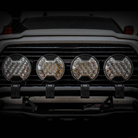 KC HiLiTES SlimLite 8in. LED Light Shield SAE Driving (Shield Only) - Clear - 5209