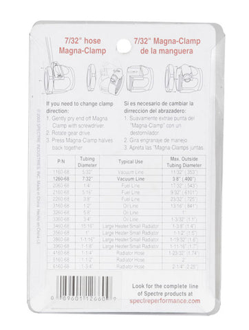 Spectre Magna-Clamp Hose Clamps 7/32in. (2 Pack) - Blue - 1266