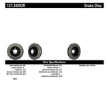 StopTech 07-09 BMW 335 (E90/E92/E93) Slotted & Drilled Right Front Rotor - 127.34093R