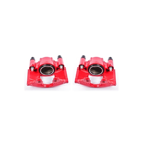 Power Stop 90-93 Cadillac Commercial Chassis Front Red Calipers w/o Brackets - Pair - S4299