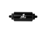 Aeromotive In-Line Filter - (AN-6 Male) 10 Micron Microglass Element Bright Dip Black Finish - 12345