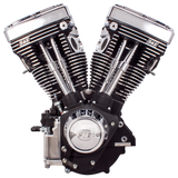 S&S Cycle 84-99 BT V111 Long Block Engine - Wrinkle Black - 310-0766