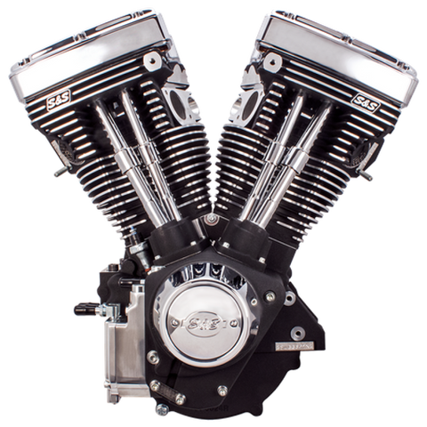 S&S Cycle 84-99 BT V111 Long Block Engine - Wrinkle Black - 310-0766