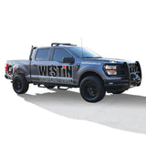 Westin 15-22 Ford F-150 SuperCrew / 17-22 F-250/350 Crew Cab Outlaw Nerf Step Bars - Textured Black - 20-13945