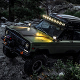 KC HiLiTES SlimLite 6in. LED Light 50w Spot Beam (Pair Pack System) - Black - 100