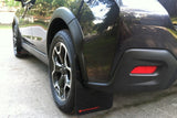 Rally Armor 13-17 Subaru Crosstrek XV Black UR Mud Flap w/Red Logo - MF26-UR-BLK/RD