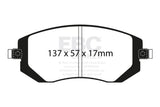 EBC 04-06 Saab 9-2X 2.0 Turbo Greenstuff Front Brake Pads - DP21661