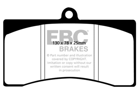 EBC 90-00 Aston Martin Vantage 5.3 (Twin Supercharged)(Alcon) Yellowstuff Front Brake Pads - DP4011R