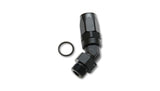 Vibrant Male -6AN 45 Degree Hose End Fitting - 9/16-18 Thread (6) - 24402