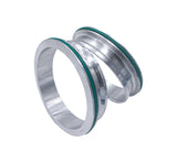 Granatelli Stainless Steel Dual Seal Clamp 4.0in Weld-On Ferrule Set - 318540FS