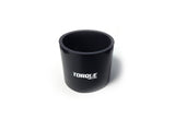 Torque Solution Straight Silicone Coupler: 2.5in Black Universal - TS-CPLR-S25BK