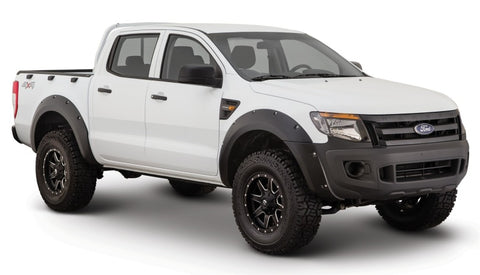 Bushwacker 11-15 Ford Ranger T6 Pocket Style Flares 4pc - Black - 20934-02