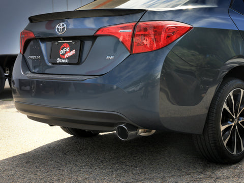 aFe 14-19 Toyota Corolla 1.8L Takeda 2.5in 304SS Axle-Back Exhaust w/ Black Tip - 49-36083-B
