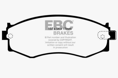 EBC 91-97 Infiniti G20 2.0 Yellowstuff Front Brake Pads - DP4792R