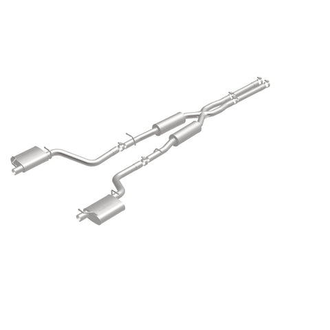 MagnaFlow Cat-Back SS 2.5in Dual Split Rear Exit (OEM Tips) 15-16 Dodge/Chrysler Charger/300 5.7L V8 - 19226