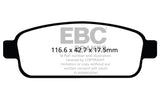 EBC 13+ Buick Encore 1.4 Turbo Yellowstuff Rear Brake Pads - DP42066R