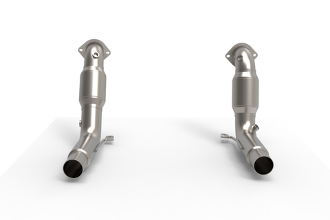 Kooks Headers 25-26 Ford Explorer ST/Aviator Stainless Steel GREEN Catted Downpipes - 15123300
