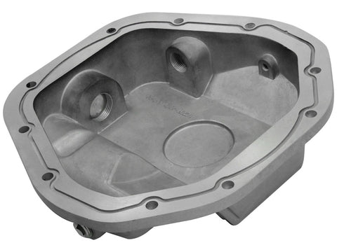afe Front Differential Cover (Raw; Street Series); Ford Diesel Trucks 94.5-14 V8-7.3/6.0/6.4/6.7L - 46-70080