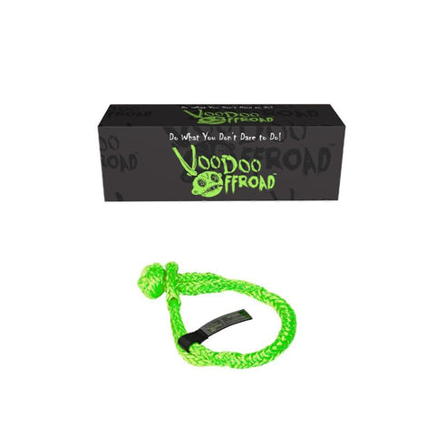 Voodoo Offroad 2.0 Santeria Series 1/2in x 8in Winch Soft Shackle - Green - 1500001A