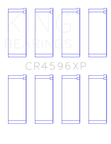 King BMW S14B20/S14B23/S14B25 (Size .026) Connecting Rod Bearings (Set of 4) - CR4596XP.026