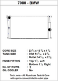 CSF BMW 2 Seires (F22/F23) / BMW 3 Series (F30/F31/F34) / BMW 4 Series (F32/F33/F36) M/T Radiator - 7080