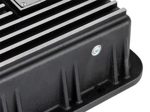 aFe Transmission Pan (Black); Ford Trucks 94-08 AODE - 46-70222