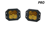 Diode Dynamics SS3 LED Pod Pro - Yellow Driving Flush (Pair) - DD6212P
