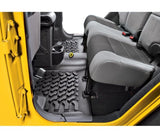 Bestop 07-18 Jeep Wrangler JK 4-Door Rear Floor Mats (Black) - 51504-01