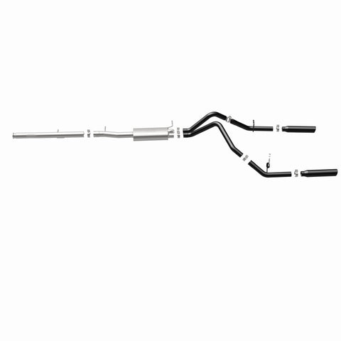 MagnaFlow SYS Cat-Back 3.5in Black Dual Split Rear Tips 10-13 Chevy Silverado / GMC Sierra 5.3L - 15362