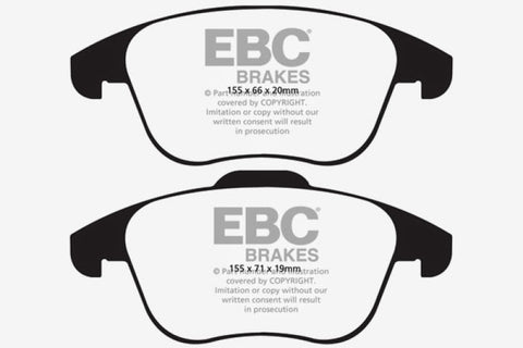 EBC 15 and up Audi Q3 2.0 Turbo Yellowstuff Front Brake Pads - DP41997R