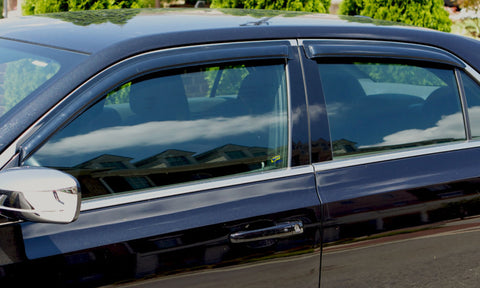 AVS 19-22 Mazda 3 Hatchback Ventvisor Outside Mount Window Deflectors 4pc - Smoke - 94781