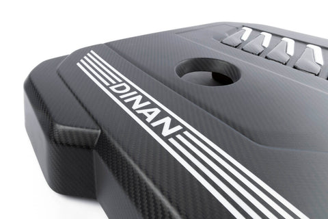 Dinan 19-26 BMW B58D (G01/G02/G20/G22/G23/G26/G42) Matte Carbon Fiber Engine Cover w/Gloss Accents - D590-0004