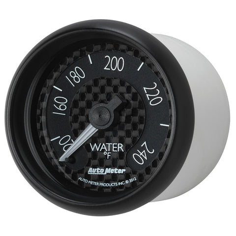 Autometer GT Series 52mm Mechanical 120-240 Deg F Water Temperature Gauge - 8032