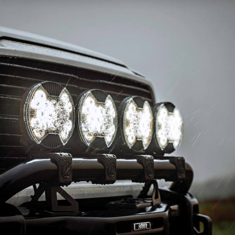 KC HiLiTES SlimLite 8in. LED Light Shield (Shield Only) - Clear - 5207