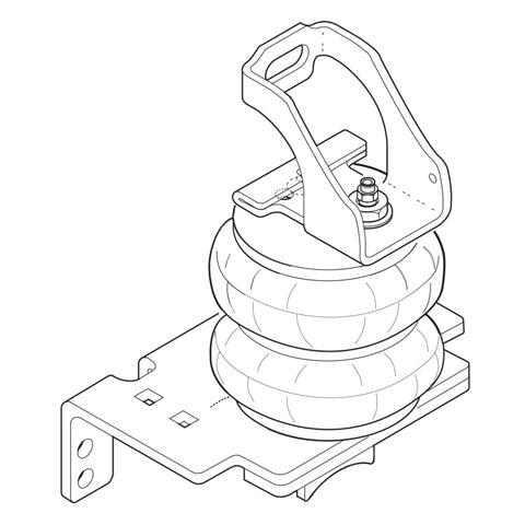 Firestone Ride-Rite Air Helper Spring Kit Rear 05-07 Ford F250/F350 2WD (W217602398) - 2398