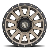 ICON Compression 18x9 8x6.5 12mm Offset 5.5in BS Bronze Wheel - 2018908055BR
